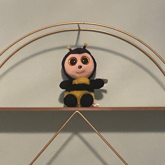 Small size, yellow and black bumble bee beanie boo - Picture 1 of 1